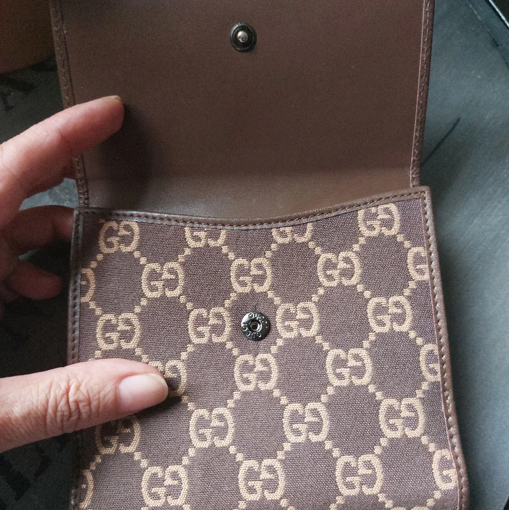 Gucci bifold GG wallet canvas. Brown. - Picture 3 of 11